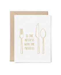 Hostess With The Mostess Thank You Card
