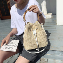 Load image into Gallery viewer, Summer Bucket Bag | Straw
