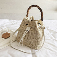 Load image into Gallery viewer, Summer Bucket Bag | Straw
