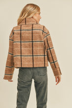 Load image into Gallery viewer, Plaid Button Down Jacket
