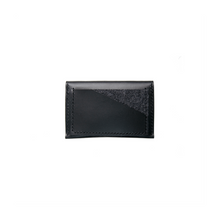 Load image into Gallery viewer, Geo Card Holder in Black + Charcoal Gray
