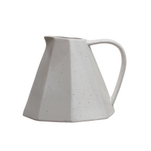 Load image into Gallery viewer, Stoneware Pitcher w/ Pleated Sides

