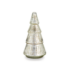 Load image into Gallery viewer, Mercury Glass Tree Candle | Balsam + Cedar
