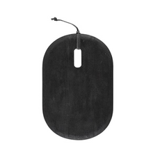 Load image into Gallery viewer, Small Oval Textured Wood Board | Black
