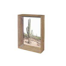 Load image into Gallery viewer, Natural Wood Picture Frame 5&quot;x7&quot;
