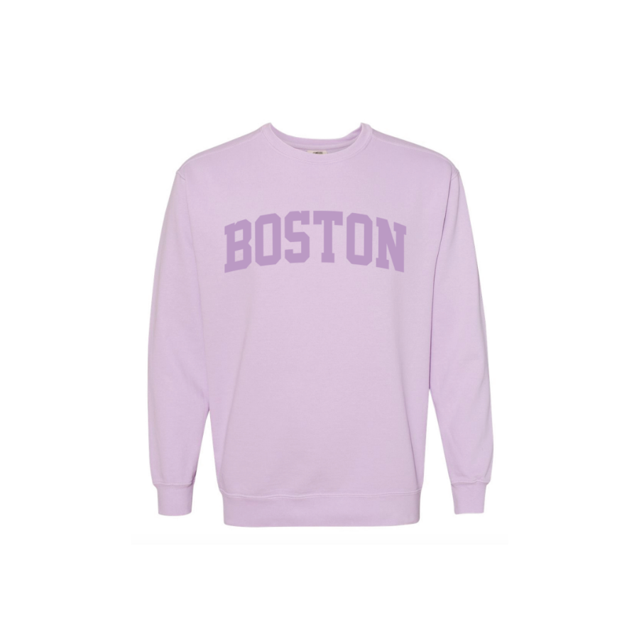 Boston Puff Sweatshirt | Orchid