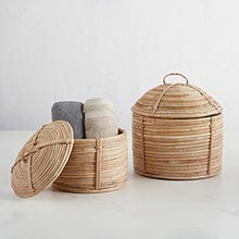 Load image into Gallery viewer, Rattan Boxes w/Lid | Set of 2
