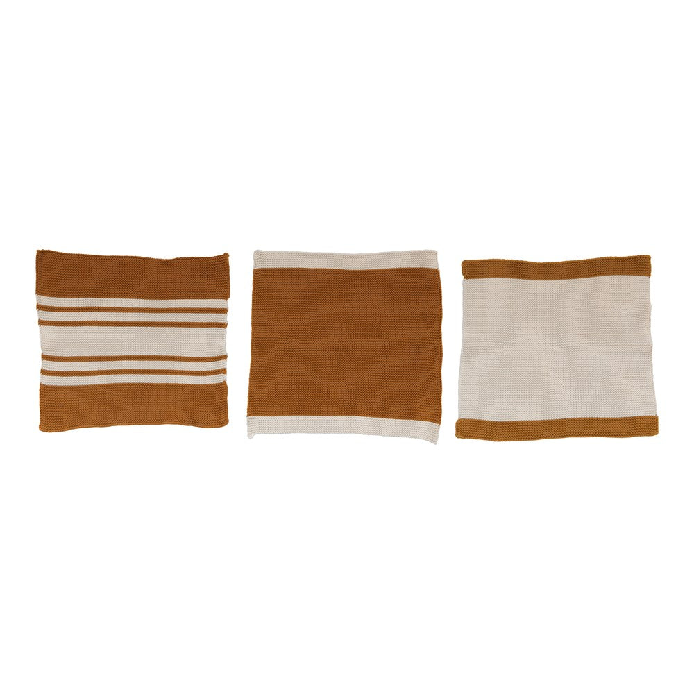 Square Cotton Dish Towels | Set of 3