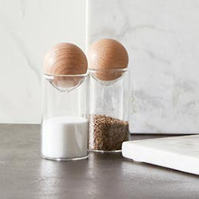 Load image into Gallery viewer, Glass Salt + Pepper Shakers
