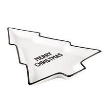 Load image into Gallery viewer, Ceramic Merry Christmas Platter
