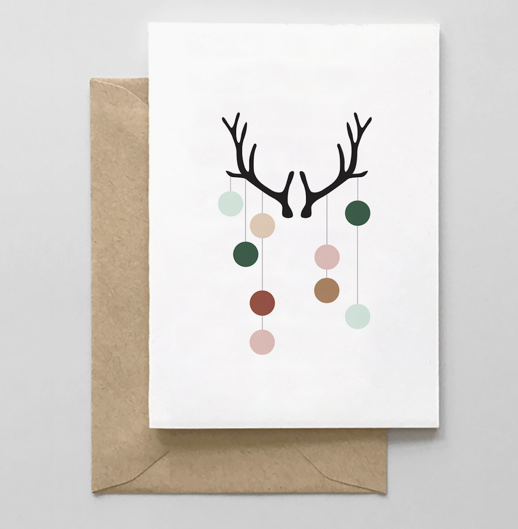 Holiday Moose Antler Boxed Set | 6 Cards