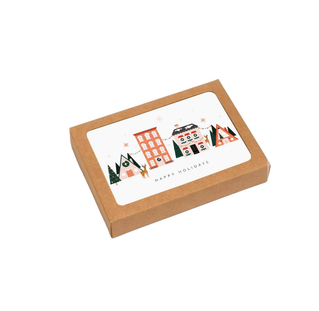 Christmas Village Box Set | 6 Cards