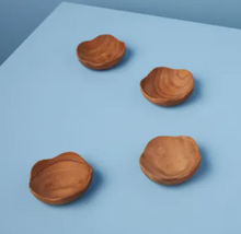 Load image into Gallery viewer, Teak Wavy Bowls

