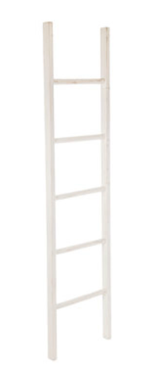 White Decorative Wood Ladder