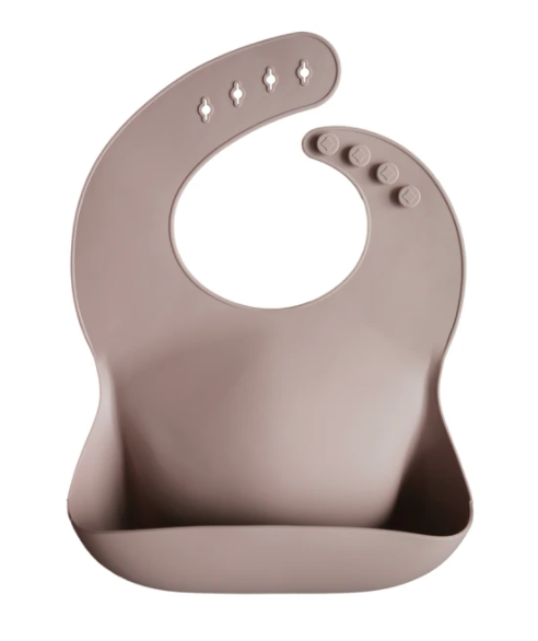 Silicone Baby Bib | Taupe