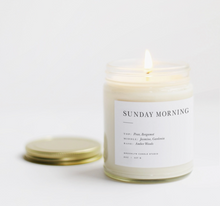 Load image into Gallery viewer, Sunday Morning Minimalist Candle
