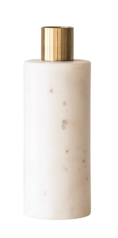 Marble + Brass Taper Holder