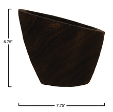 Load image into Gallery viewer, Black Paulownia Wood Bowl
