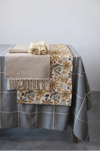 Load image into Gallery viewer, Woven Jute and Cotton Table Runner with Fringe
