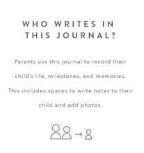Load image into Gallery viewer, Childhood History Journal | Pepper Black
