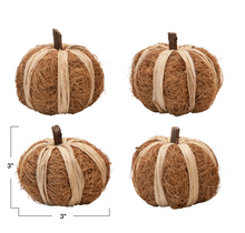 Load image into Gallery viewer, Dried Natural Coco Fiber Pumpkins
