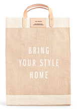 Load image into Gallery viewer, Bring Your Style Home Market Bag | Nautral
