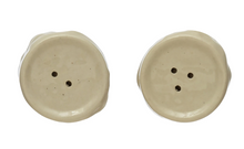 Load image into Gallery viewer, Sculpted Stoneware Salt and+Pepper Shakers | Set of 2
