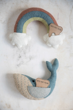 Load image into Gallery viewer, Wool Rainbow Tooth Fairy Pillow

