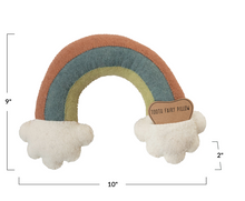 Load image into Gallery viewer, Wool Rainbow Tooth Fairy Pillow
