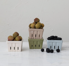 Load image into Gallery viewer, Stoneware Berry Basket | 4 Colors
