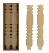 Load image into Gallery viewer, Totem Taper Candle | Ivory | Set of 2

