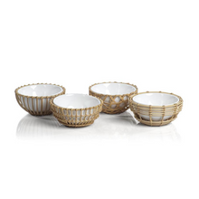 Load image into Gallery viewer, Wicker + Bamboo Condiment Bowl | 4 Styles
