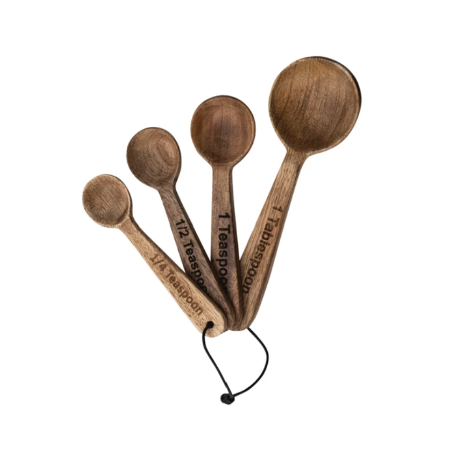 Mango Wood Measuring Spoons | Set of 4