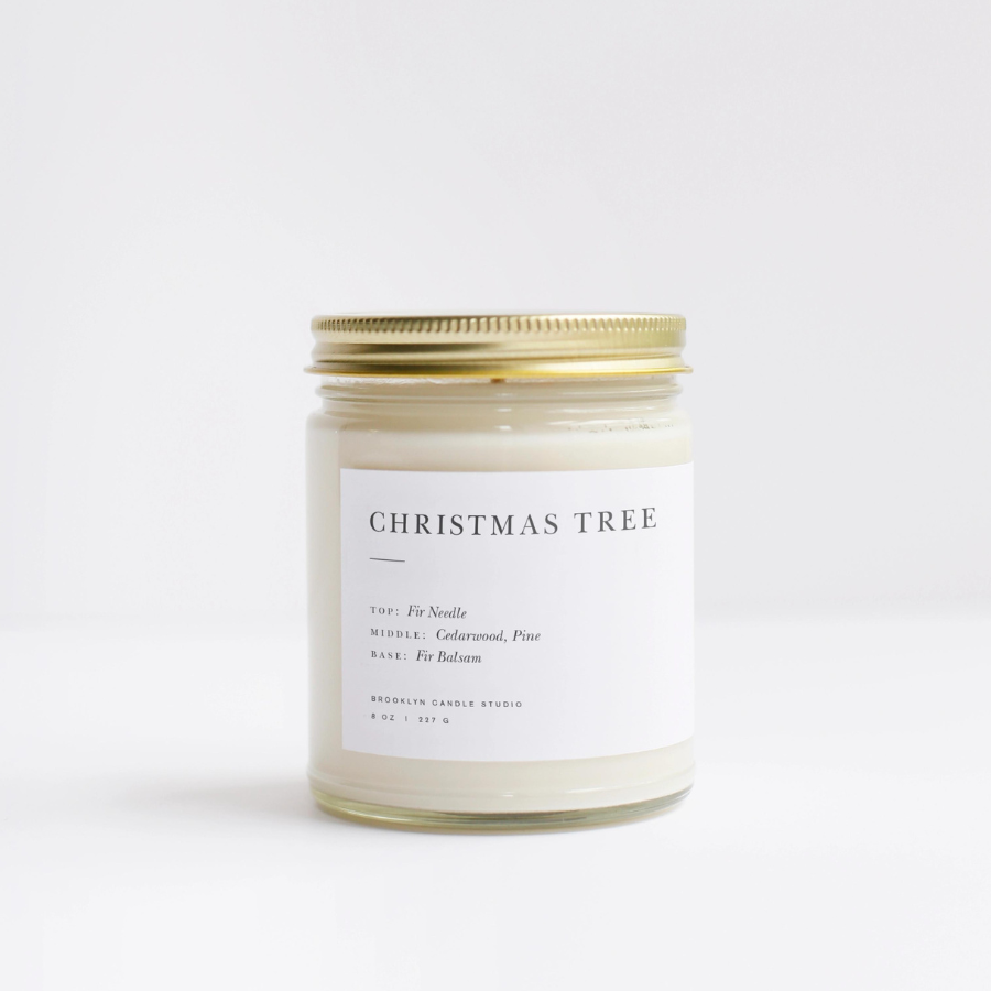 Christmas Tree Minimalist Candle