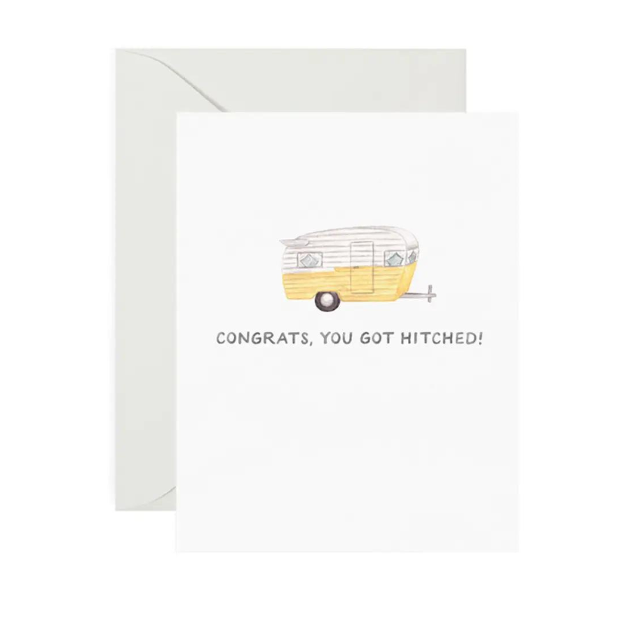 Getting Hitched Wedding Card