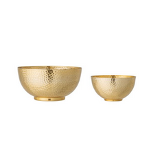 Load image into Gallery viewer, Gold Hammered Bowl
