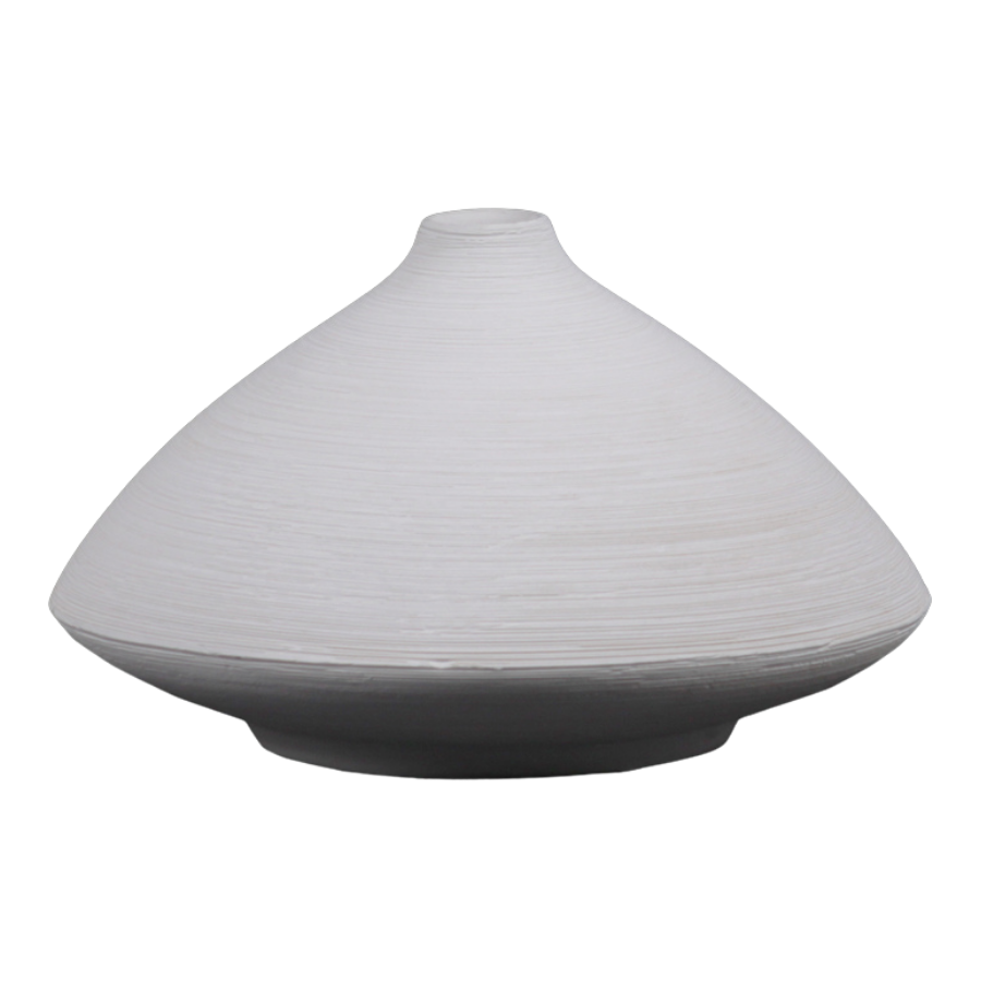 Ceramic Round Vase w/ Small Mouth | 2 Sizes