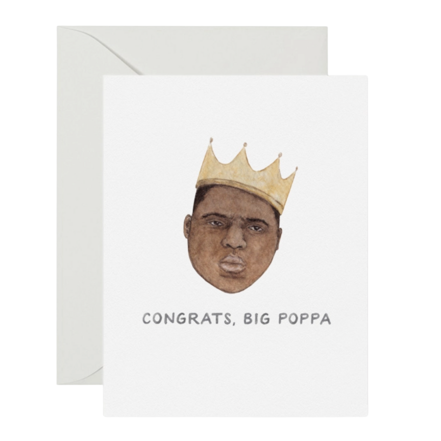 Big Poppa New Dad Card