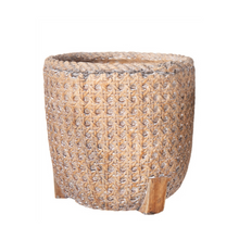 Load image into Gallery viewer, Terracotta Round Cross Weave Pot | 2 Sizes
