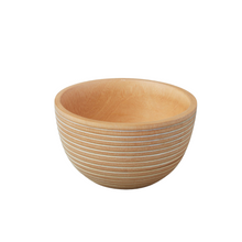 Load image into Gallery viewer, White Striped Kiln Mango Wood Bowl | 3 Sizes
