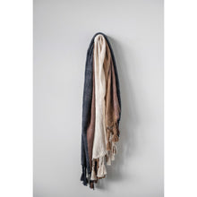 Load image into Gallery viewer, Brown Ombre Throw with Tassels
