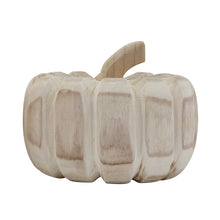 Load image into Gallery viewer, Hand Carved Wood Pumpkin | 2 Sizes
