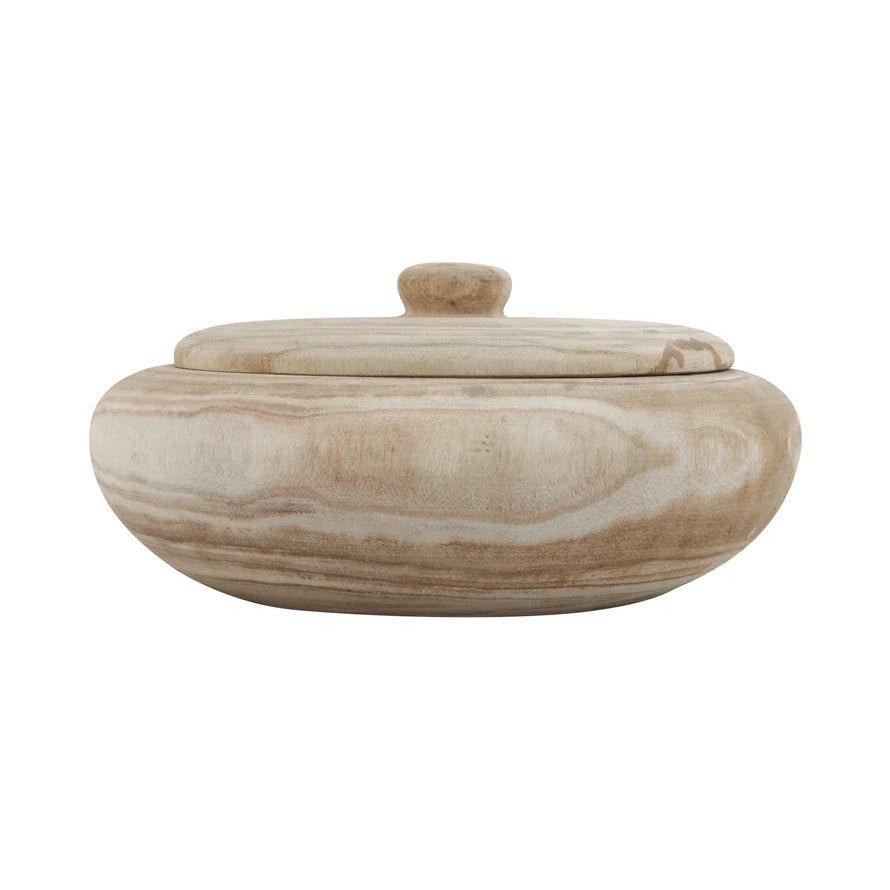 Wood Container w/ Lid
