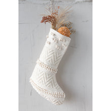 Load image into Gallery viewer, Pom Pom Christmas Stocking
