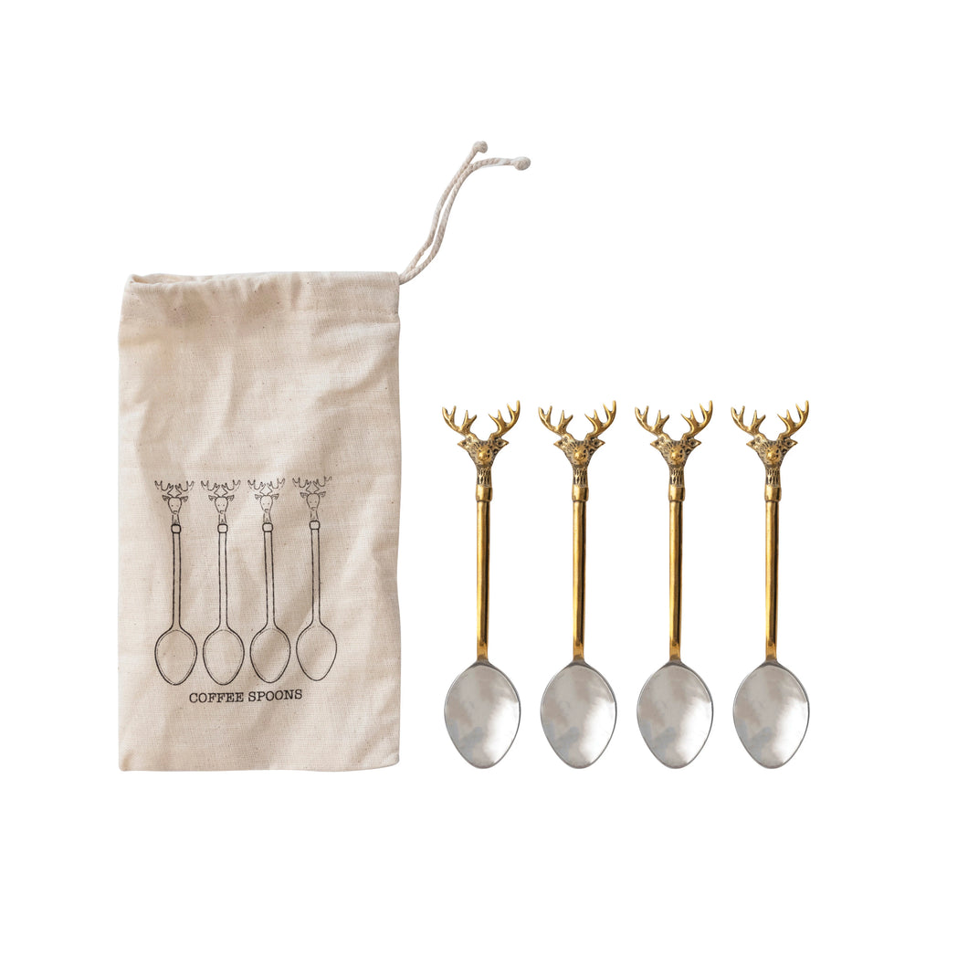 Deer Canape Spoons | Set of 4